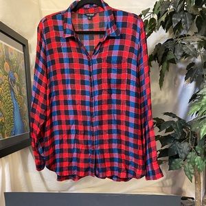 Plaid long sleeve button up.